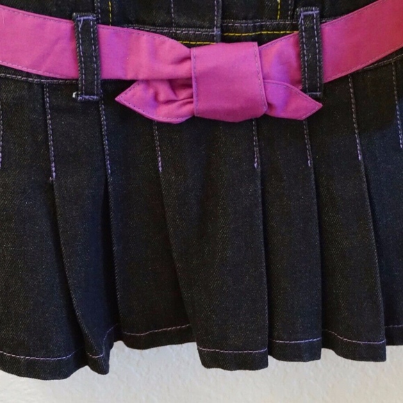 CARTERS WATCH THE WEAR Toddler Girls Jean Denim Heart Dress Sz. 24 Months - Picture 2 of 8